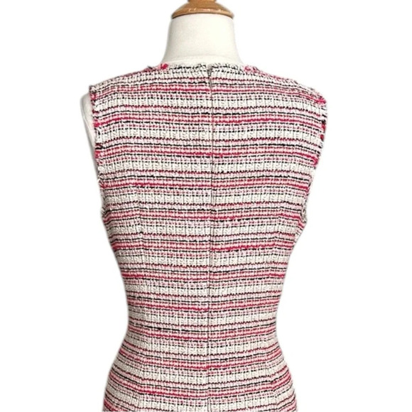 REBECCA TAYLOR Optic Tweed Dress Modern Classic Preppy Career Old Money, Size 8 - Picture 9 of 16